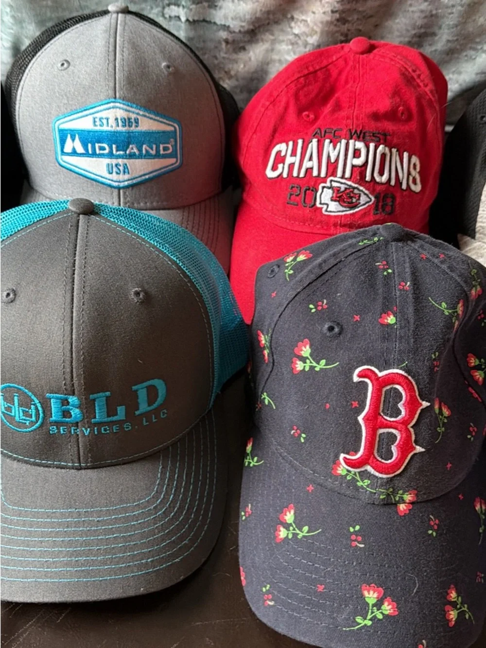 Lot of assorted men’s & women’s Baseball Caps - Collegiate, NFL, MLB more